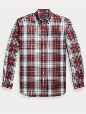 Polo Ralph Lauren Plaid Brushed Oxford Shirt Big & Tall